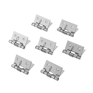 <b>Spring</b>-loaded <b>Hinge</b> 1-inch Automatic Closing Door Window Cabinet <b>Hinge</b> With Screws Minimalist Design 180 Degrees Opening Angle - Product Image 4