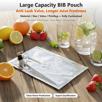 Pochettes d'emballage réutilisables de 3L/5L/10L/20L avec valve Vitop, imprimées en héliogravure, de qualité alimentaire, pour jus, huile d'olive/vin, en aluminium