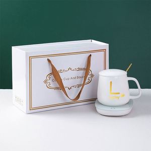 <span class=keywords><strong>Vente</strong></span> chaude usine : Tasse à température constante réutilisable de qualité alimentaire, chauffe-tasse électrique intelligent 55 degrés, ensemble cadeau chauffe-tasse à café - Product Image 5