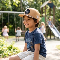 Casquette Snapback Enfant Personnalisée en Gros avec Écusson Tissé – Design 6 Panneaux, Casquettes et Chapeaux Bébé à Visière Plate avec Logo pour Enfants