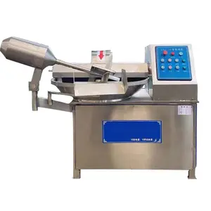 Small Meat Bowl Cutter Machine Meat Chopper Bowl High Efficiency Machinery Sausage Meat Bowl Cutter