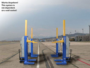 2026 ALI Certified Élévateurs mobiles à colonne hydrauliques pour camions, à batterie, conception à poteau unique, capacité 6 poteaux, 111 000 LBS - Product Image 3