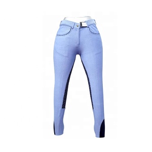 Culotte Jodhpurs en tissu denim durable avec impression en silicone - Product Image 6