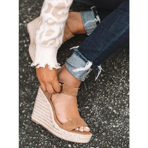 Fabbrica all'ingrosso nero di alta qualità Fashion Designer donna pantofole 2025 estate all'aperto spiaggia Casual sandali <span class=keywords><strong>con</strong></span> <span class=keywords><strong>zeppa</strong></span> - Product Image 4
