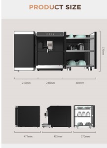 Cafetera Espresso y Cappuccino Programable de 19 Bares con Espumador de Leche Automático para Uso Doméstico y Hotelero - Product Image 4