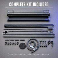 Couverture de benne de camion rétractable en alliage d'aluminium Roll N Lock, robuste, imperméable, antirouille, pour Ford Ranger
