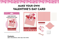 Kit de fabrication de cartes de vœux pour la Saint-Valentin, jouet artisanal pour enfants avec enveloppe en forme de cœur, ensemble d'art DIY pour enfants pour un cadeau de la Saint-Valentin