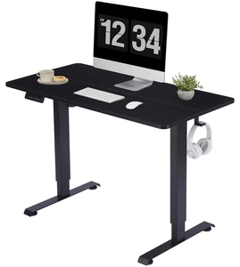 Bureau debout électrique réglable en hauteur <span class=keywords><strong>pour</strong></span> <span class=keywords><strong>étudiant</strong></span>, avec panneau en bois de haute qualité, idéal <span class=keywords><strong>pour</strong></span> <span class=keywords><strong>l</strong></span>'étude et le travail au bureau - Product Image 2