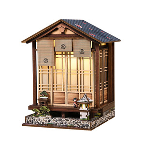 Shinetsu DIY Mini Book Nook, modèle de maison en bois 12x12.5x17cm, lanterne en mousse, puzzle de jardin, jouet pour adolescents - Product Image 3