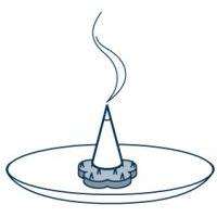 Cono de incienso de maíz melocotón blanco Kayuragi, paquete de 12 con soporte, fragancia japonesa para el hogar, dispersión rápida, ingredientes naturales KODO - Product Image 5