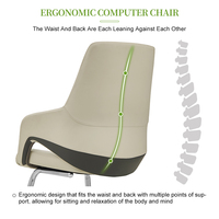 Chaise de bureau de direction de luxe à dossier moyen Design ergonomique moderne avec cuir synthétique pour visiteurs et conférences
