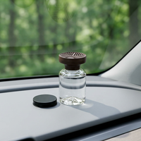 Diffuseur d'air frais portable pour voiture avec verre, parfum longue durée et élimination des odeurs
