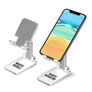 2026 New Wholesale Promotion Gift Plastic Aluminium Portable <b>Holder</b> Folding Custom Logo Phone <b>Tablet</b> Stand for Desk - Product Image 1