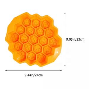 Molde para Hornear en Forma de <span class=keywords><strong>Panal</strong></span>, Herramienta para Hornear, Molde de Silicona Único de 24x23x4.5cm, Elegante Molde para Hornear - Product Image 4
