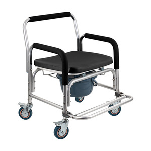 Foldable Waterproof <b>Portable</b> Toilet <b>Shower</b> Chair Stainless Steel 250 Kg Capacity For Elderly Pregnant Disabled Bathroom Safety - Product Image 1