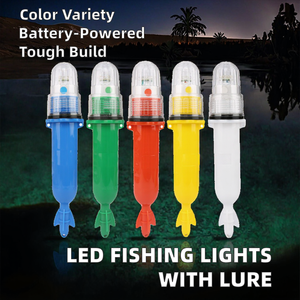 Рыболовная Удочка на батарейках IP68 с зеленым и синим светодиодным сетчатым светом, приманка для подводной рыбалки - Product Image 6