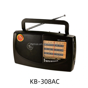 <span class=keywords><strong>Radio</strong></span> Portátil Clásica KB-308AC KB-408AC KB-409AC con Carga DC/AC, <span class=keywords><strong>5</strong></span> Bandas AM/FM/SW y Conector para Auriculares - Product Image 4