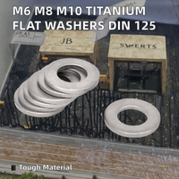 M6 M8 Titanium Zinc Plated Plain Flat Round Gasket Washers DIN 125 SHJH-LOK General Industry High Quality