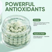 Crème en capsules de matcha, crème pour le visage aux capsules de thé vert, antioxydante, hydratante, soin du visage pour les soins quotidiens de la peau
