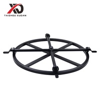 XUDAN XD-TB004 Chaise de bureau moderne en métal pour cuisine, base de chaise, support pivotant, plaque inférieure, charnière, inclinable à 360 degrés, durable