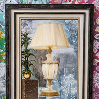 Lampe de table en laiton moderne haut de gamme d'inspiration européenne, entièrement en cuivre, design de luxe pour villa et palais, alimentation CA, forme de trophée pour salon