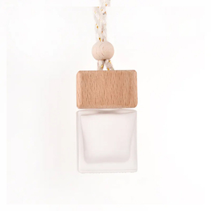 Difusor de ambientador de vidrio para coches 10ml colgante Perfume botella de aromaterapia cuadrado 8ml viales de adorno rellenables - Product Image 6