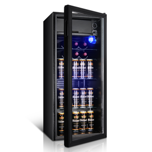 D 128L Mini <span class=keywords><strong>cave</strong></span> à <span class=keywords><strong>vin</strong></span> d'hôtel 6 bouteilles Vitrine Refroidisseur Aucma Verre Gâteau Cigare Humidor Congélateur Réfrigérateur avec Mini Bar Hôtels - Product Image 4