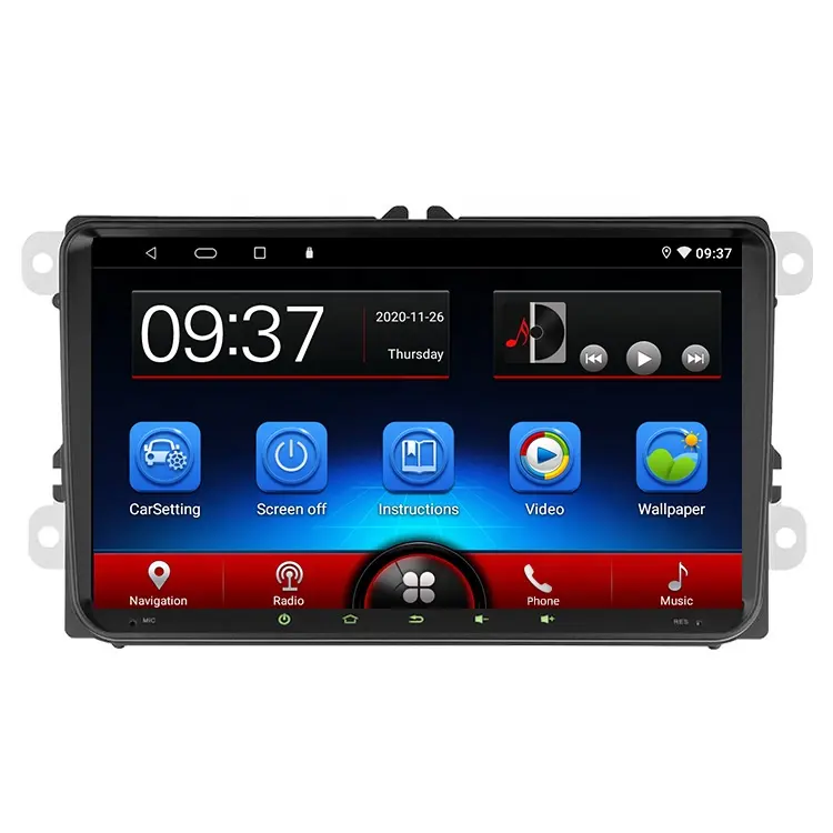 Evrensel Android oyuncu 9.1 sistemi 9 inç 2 Din araba oyuncu GPS navigasyon WIFI BT FM