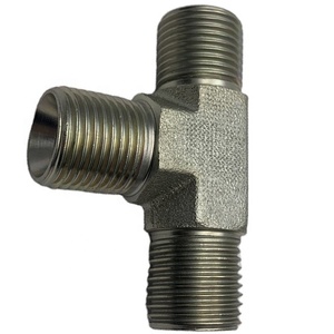 Sanheng Áp Suất Cao BSP Côn Nam Chủ Đề Tee Kết Nối 3 Cách Thủy Lực Lắp Đặt Đường Ống Phụ Kiện Ống - Product Image 2