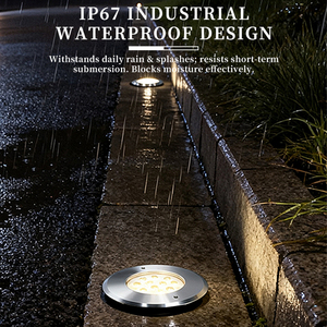 Lumière Souterraine avec Boîtier en Plastique pour Jardin, Lumière LED en Acier Inoxydable 2700K-5500K, Lumière de Terrasse Extérieure - Product Image 5