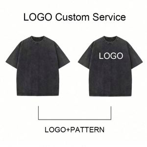 Design Acid Wash T-Shirt 100% Cotton Heavy GSM Tshirt Distressed Terry Tee DTG T Shirt - Product Image 6