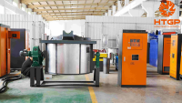 Four à induction inclinable à contrôle de précision |   Fonderie pour la transformation des déchets de cuivre et d'aluminium |   Unité de coulée électrique à sécurité renforcée 2026