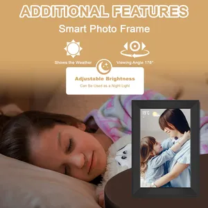 Cadre photo numérique 101 pouces 32 Go WiFi Écran tactile avec rotation automatique vidéo/musique Partage de photos via l'application UHale Cadeau de Noël - Product Image 4