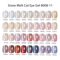 NOUVELLE Collection de Gels Effet Œil de Chat Neige Fondue Sans HEMA & TPO, Gel Magnétique Soak Off UV LED pour Manucure en Salon OEM ODM