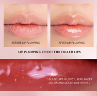 Maquillage Repulpant Lèvres Rose Rouge à Lèvres Liquide Brillant Huile Soin Repulpante Gloss Hydratant