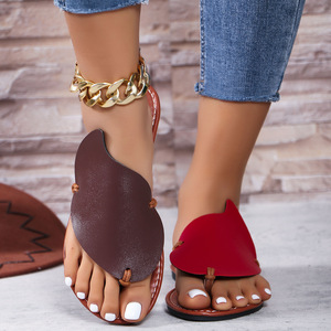 Nuevo diseñador de moda personalizado moda mujer Sandalias precio bajo colores hojas lindo China Europa estilo PU verano zapatillas - Product Image 6