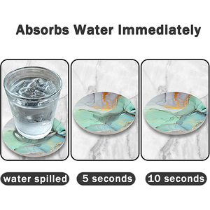 Ensemble de 6 sous-verres de <span class=keywords><strong>boisson</strong></span> turc persan disque sous-verre pour boissons avec étiquettes drôles sous-verres en pierre et liège pour boissons - Product Image 4