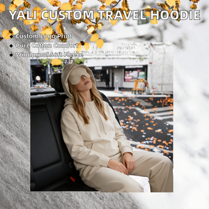 Sudadera con Capucha Personalizada Yali, Diseño Casual con Estampado, Modo Avión, para Viaje, con Bolsillo Canguro, Doble Capa, 100% Algodón - Product Image 2