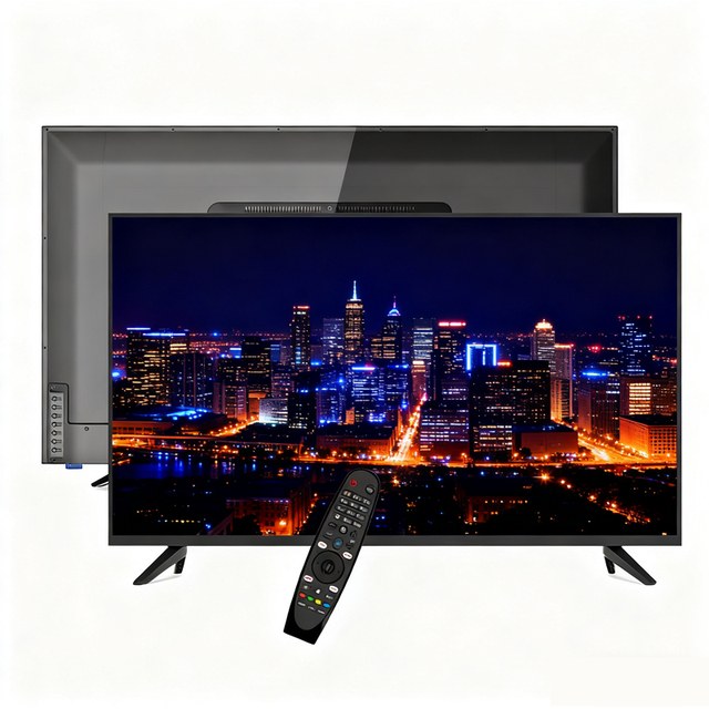 Smart 32 Inch 4K LED Projection TV With Android WiFi Slim Frameless Design for Hotel Use Google TV Mini Television Portable Tele
