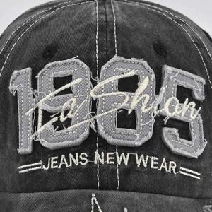 หมวกแก๊ปผู้ชายปักลาย Applique ปี 1985 สไตล์วินเทจ 6 แผง ทรงเบสบอล ยี่ห้อ Manufacturer Sports Caps - Product Image 4