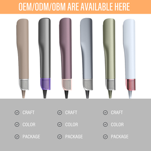 مكواة شعر سيراميك احترافية من لينا بسرعة 110000 دورة في الدقيقة، مكواة مسطحة أيونية 2 في 1 مع تدفق هواء وشاشة LED - Product Image 3