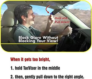 Pare-soleil de voiture Xiangta, nouveau design 2 en 1, HD, anti-soleil, vision de jour et de nuit, miroir de conduite, écran anti-UV rétractable - Product Image 5