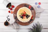 Ensemble de table de support de gâteau en bois rond multifonction nouveau design pour gâteau de mariage de fête d'anniversaire