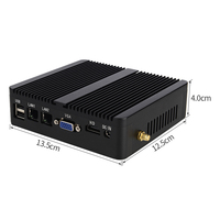 Industrial Fanless Mini PC N2830 J1900 J1800 Dual Display DDR4 RAM SSD Desktop Computer for Home and Office