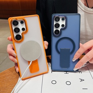 Funda Magnética con Soporte Plegable Mate CHAOYIDIAN para Samsung S26 S25 Ultra S24 Plus S24 FE S23 Plus, Carcasa Rígida Transparente de PC - Product Image 2