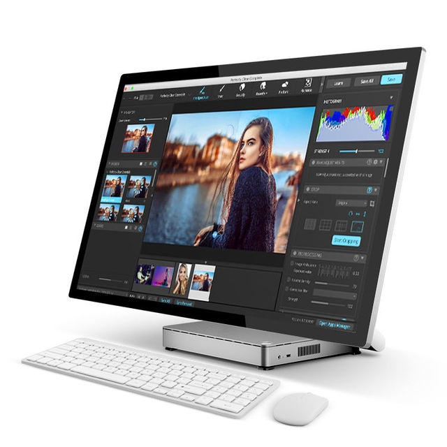 Cheap Aio I3 I5 I7 All-in-one Barebone Kit Desktop Computer Stand Mini Panel Monoblock All in One PC 27