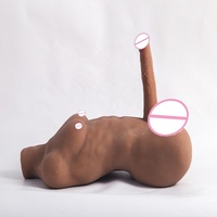 Sexpuppen-Torso Sexspielzeug mit Realistischem Dildo Weiche Erwachsenenspielzeuge Männliche Masturbatoren Unisex Anal-Sex-Stimulator für Paare Männer Frauen