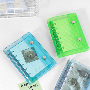 A6/A7/M5 10 PCS Carpeta organizadora de 6 anillas para agenda escolar, organizador de dinero, planificador, cuaderno de presupuesto de PVC transparente - Product Image 4