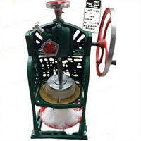 Machine à glace pilée manuelle rétro professionnelle, outil de préparation de boissons, équipement de broyage de glace en blocs pour usage domestique