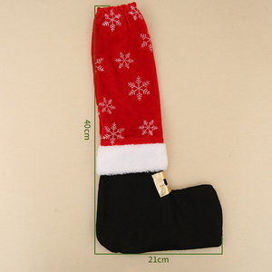 Nouvelles Housses Tendance pour Pieds de Chaise de Noël, Décoration de Table et de Bureau, Décoration de Fête, 40x21cm, Tissus, Vente en Gros Usine - Product Image 2